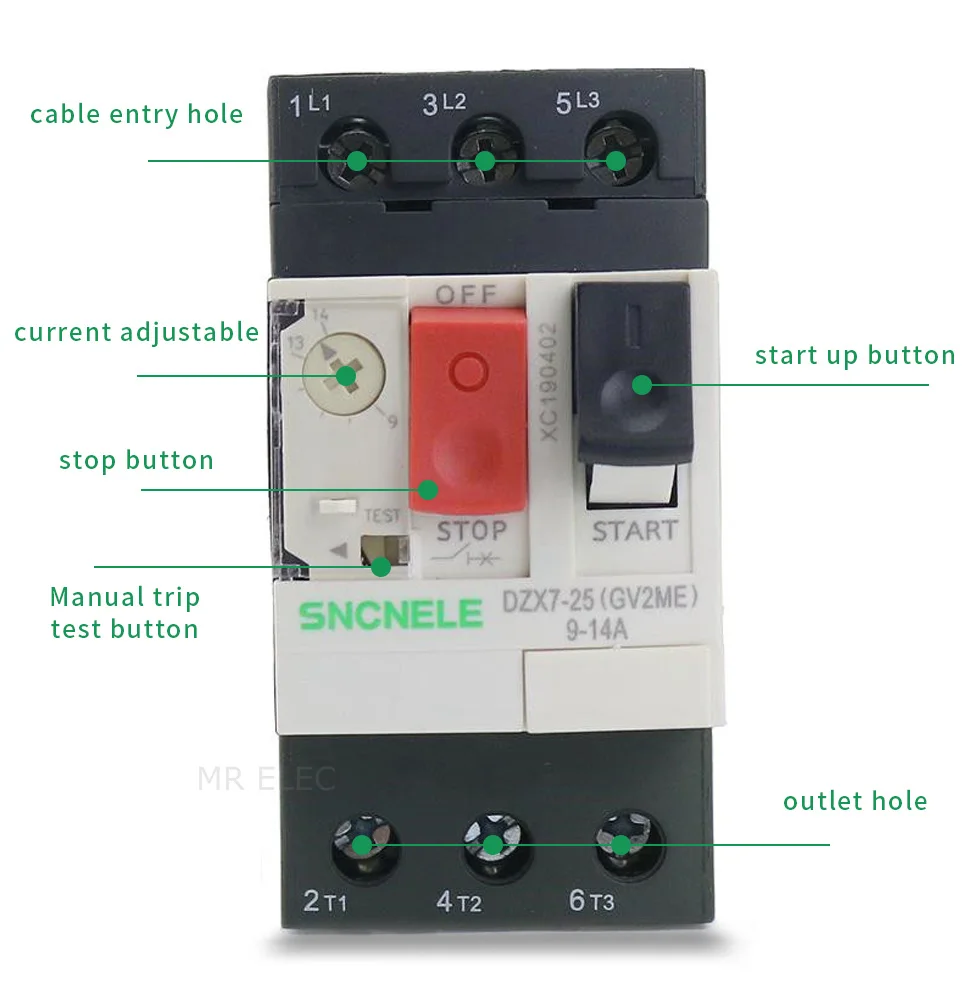 1PCS GV2-ME Series MPCB Motor Protection Circuit Breaker GV2 Motor Protector Circuit Breaker /Motor Protection Switch