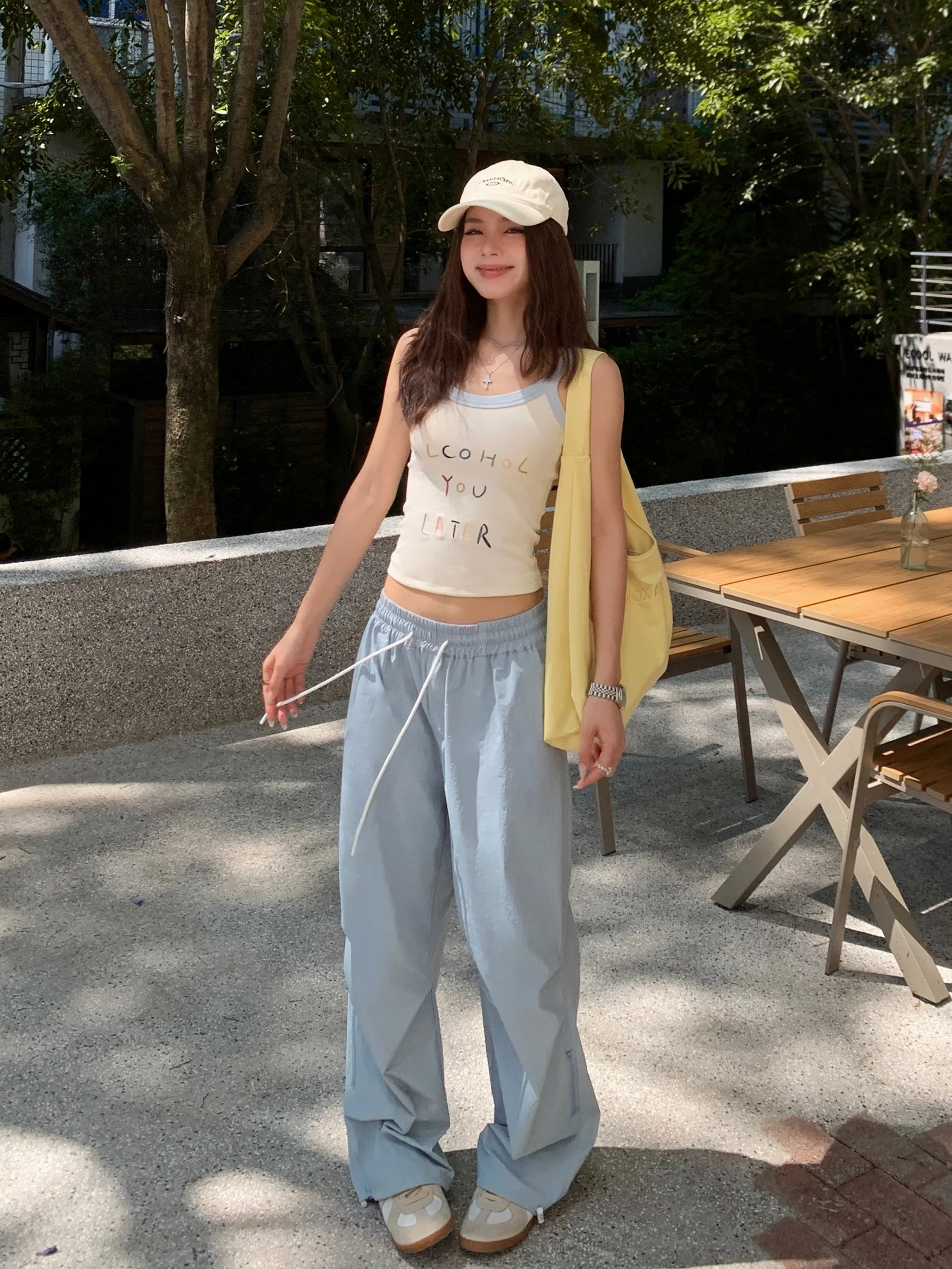 

Специальное предложение: Новые женские плиссированные брюки для работы, быстросохнущие, свободного кроя, повседневные, уличные, с высокой талией, эластичные, лето 2025