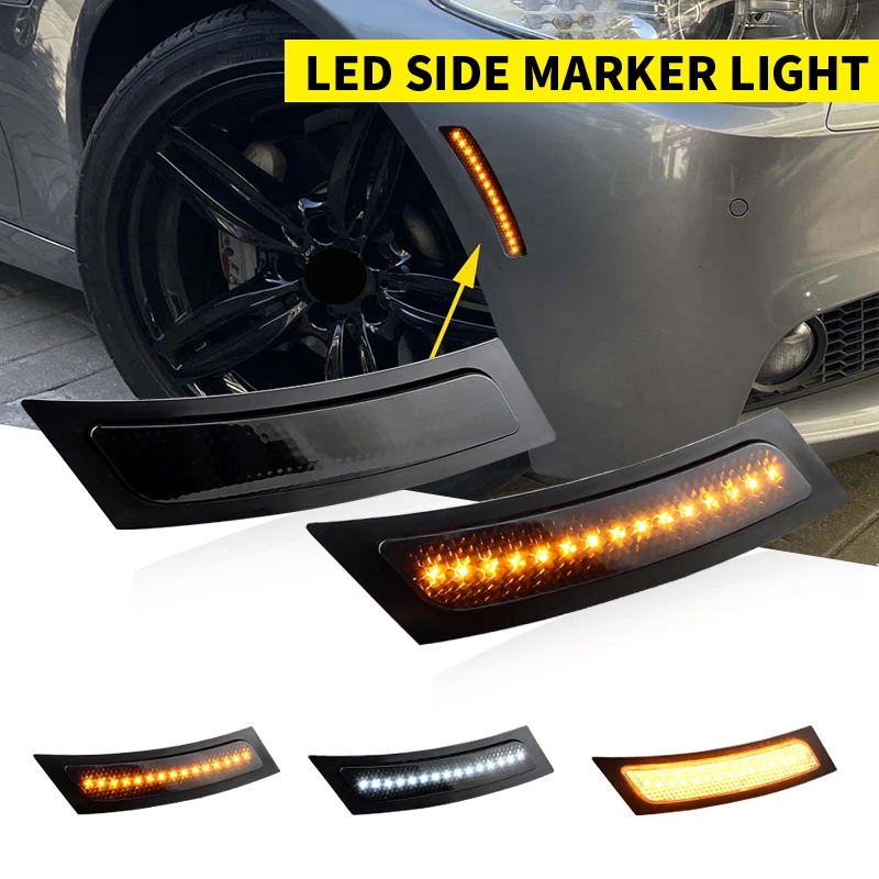 2X Für 2011-2016 BMW F10 5er-Serie 528i 530i 535i 550i XDrive Vordere Stoßstangen-Seitenmarkierungsleuchte Reflektorlampe Autozubehör