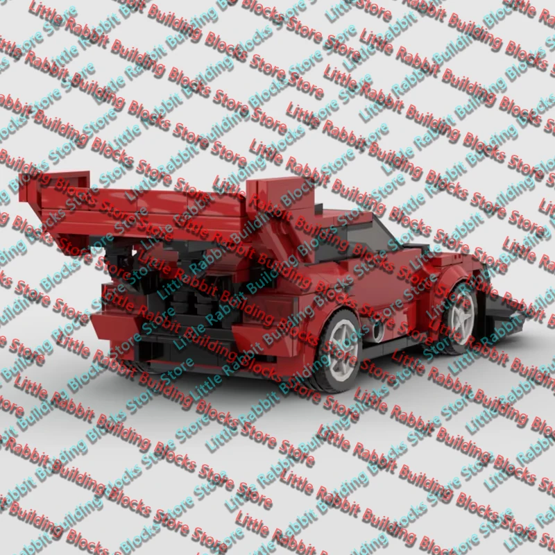 QWERT Speed Racing Car Model MOC Building Bricks Escudo Rally Racing Modular Technology Holiday Gifts Assemble Toys Suit Display