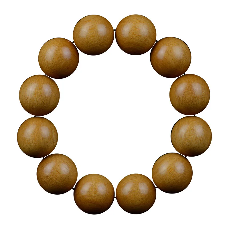 Dongjia Sandalwood New Mountain Sandalwood Old Material Old Mountain Sandalwood20Buddhist Prayer Beads Bracelet Wholesale