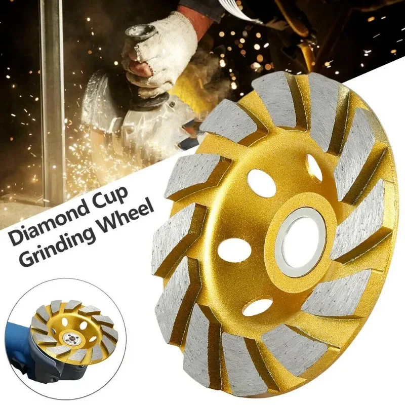 

Grinding Cup Wheel Disc for Concrete, Granite, Stone, Ceramic Grinding and Cutting, 1pc, 100mm Diamond Segment