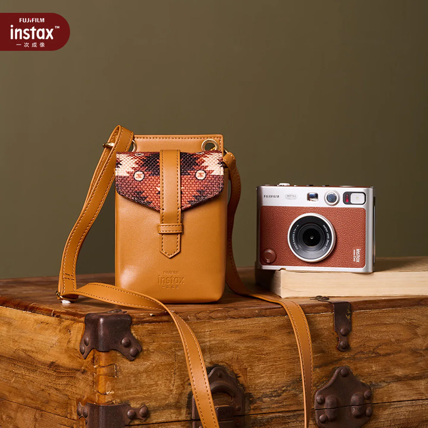 New Fujifilm Camera Classic Instax Mini Evo (Optional Instax Vertical Case+Protector +20 Film) Instant Smartphone Photos Printer