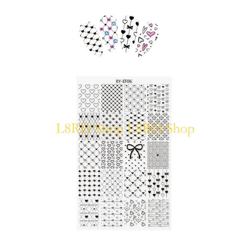 L8RD Practical Stainless Steel Stamping Plate With Unique Traditional Designs Manicure For Fashionable Art