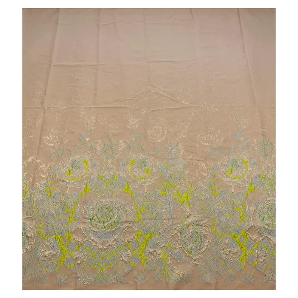 

Metal Wire Jacquard Brocade Fabric European American Performance Clothes Windbreaker Coat Dress Diy Sewing Material Cloth