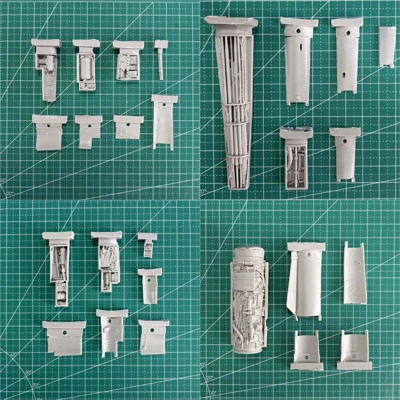 1/48 Scale Die-Cast Resin Aircraft Parts Model Assembled Kit F-14 D Accessories Model Big Set Unassembled and Unpainted