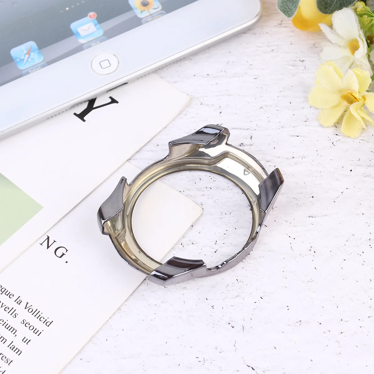 Tpu Protective Case Transparent Hollow Cover Shockproof Anti-Scratch Smart Watch Shell Compatible Use