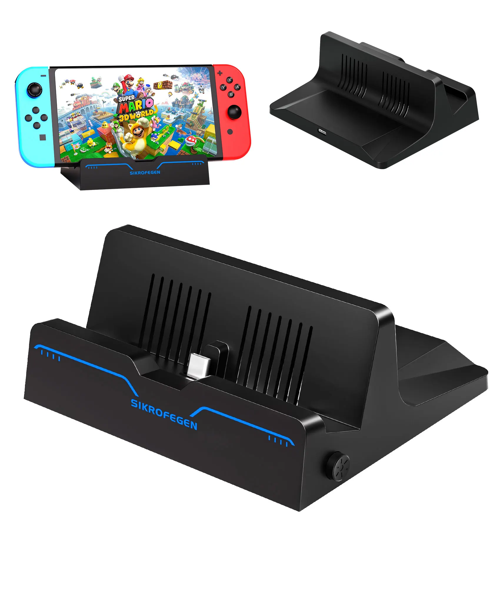 

NS Charger Stand Game Console Holder USB Type-C Charging Dock for Nintendo Switch/ Switch Lite/ Switch OLED