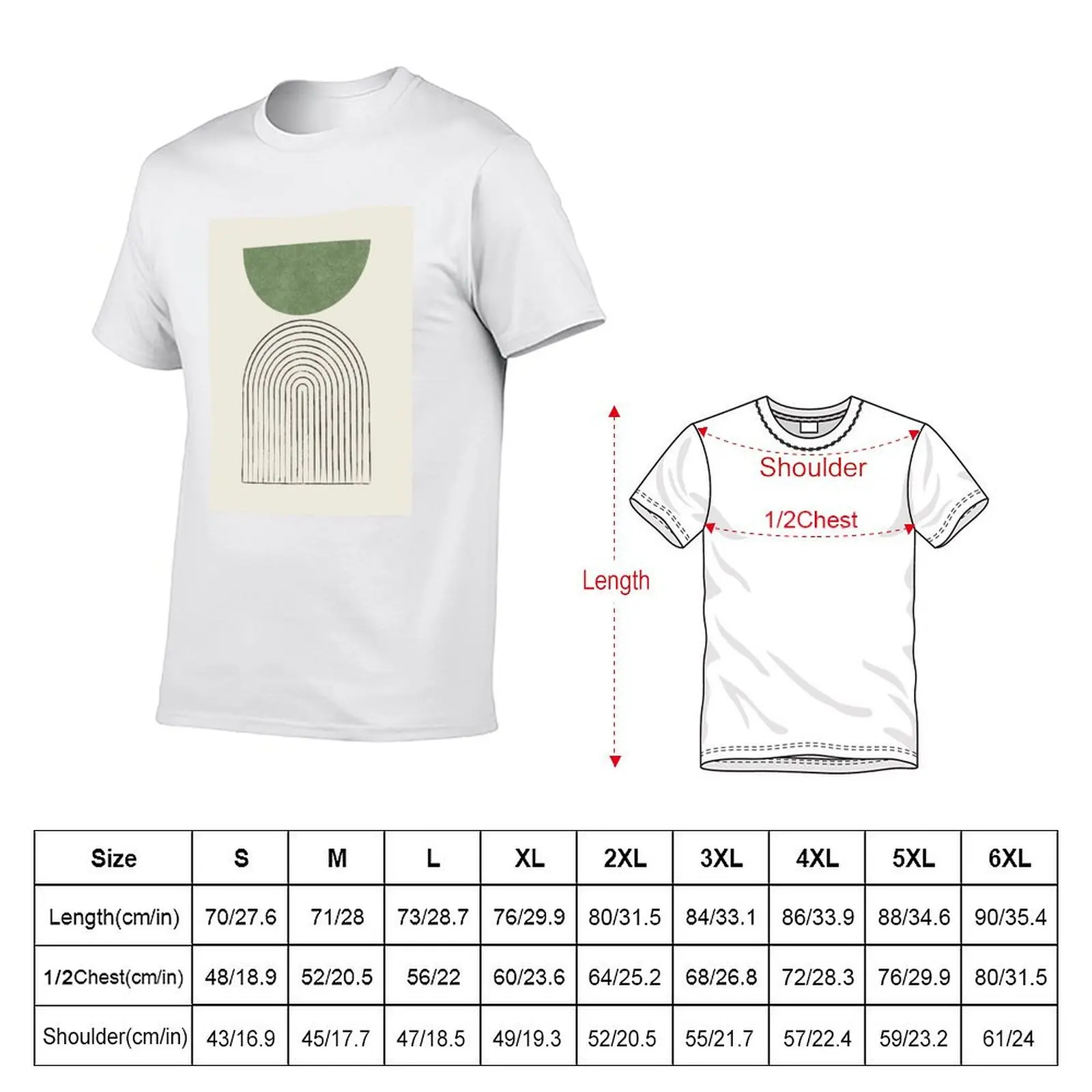 Arch Balance Green - Mid century modern T-Shirt Quick Dry Fishing T-Shirt