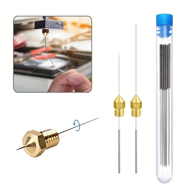 10Pcs Car Windscreen Jet Nozzle Washer Tool Stainless Steel Wiper Nozzle Cleaning Kit For 3D Printer Jets,Gas Stoves,Shower Head - view 5