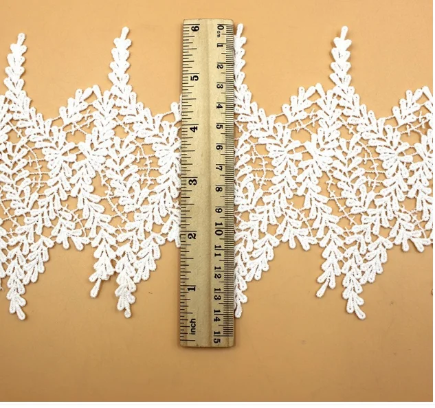 1yard Width:13cm Elegant Olive Branch Design Water-soluble Cotton Lace for Garment Accessories(ss-4822)