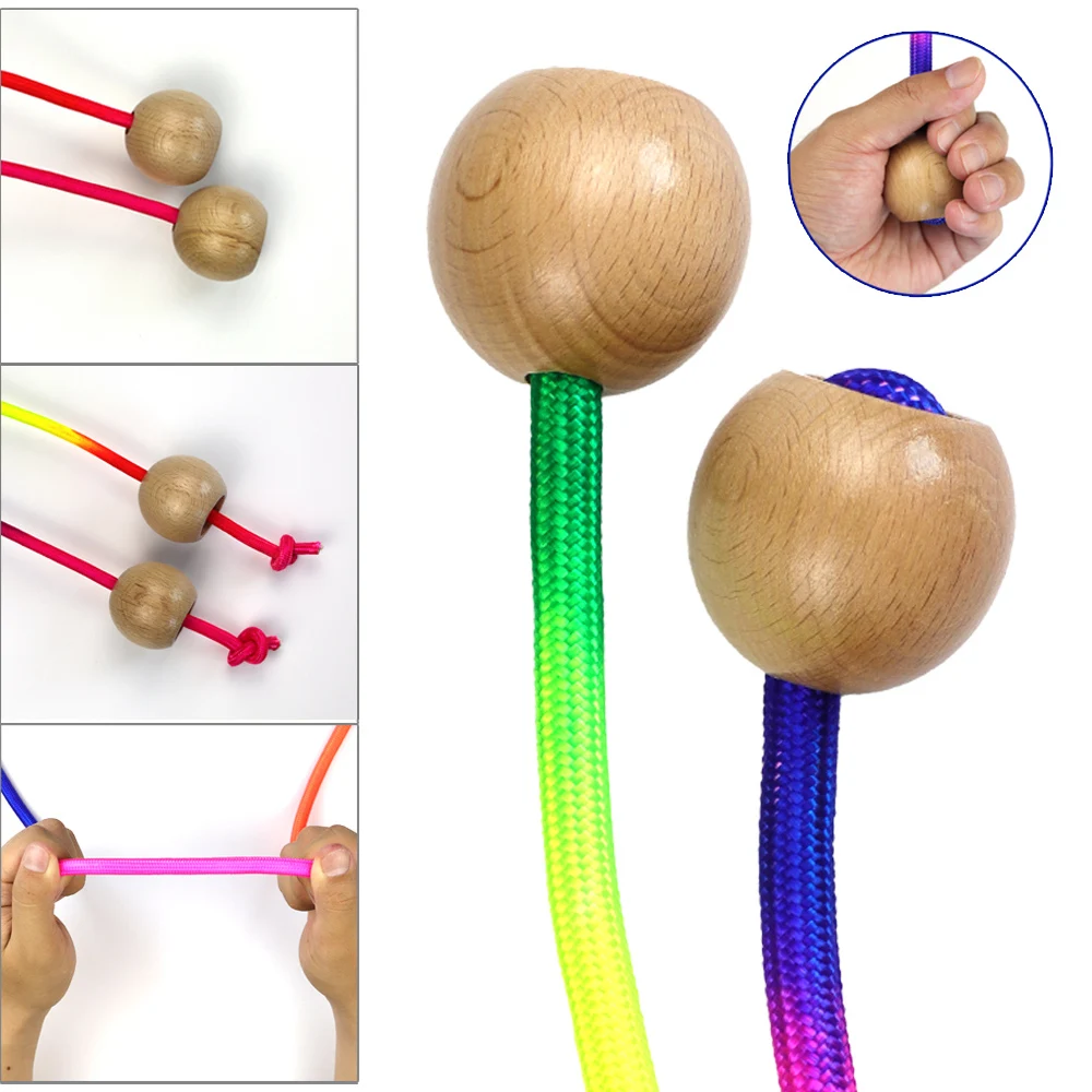 حبل قفز طويل بألوان قوس قزح للأطفال (5 أمتار) - حبل سرعة متين لممارسة التمارين الجماعية وألعاب الاستراحة وفصول التعليم البدني