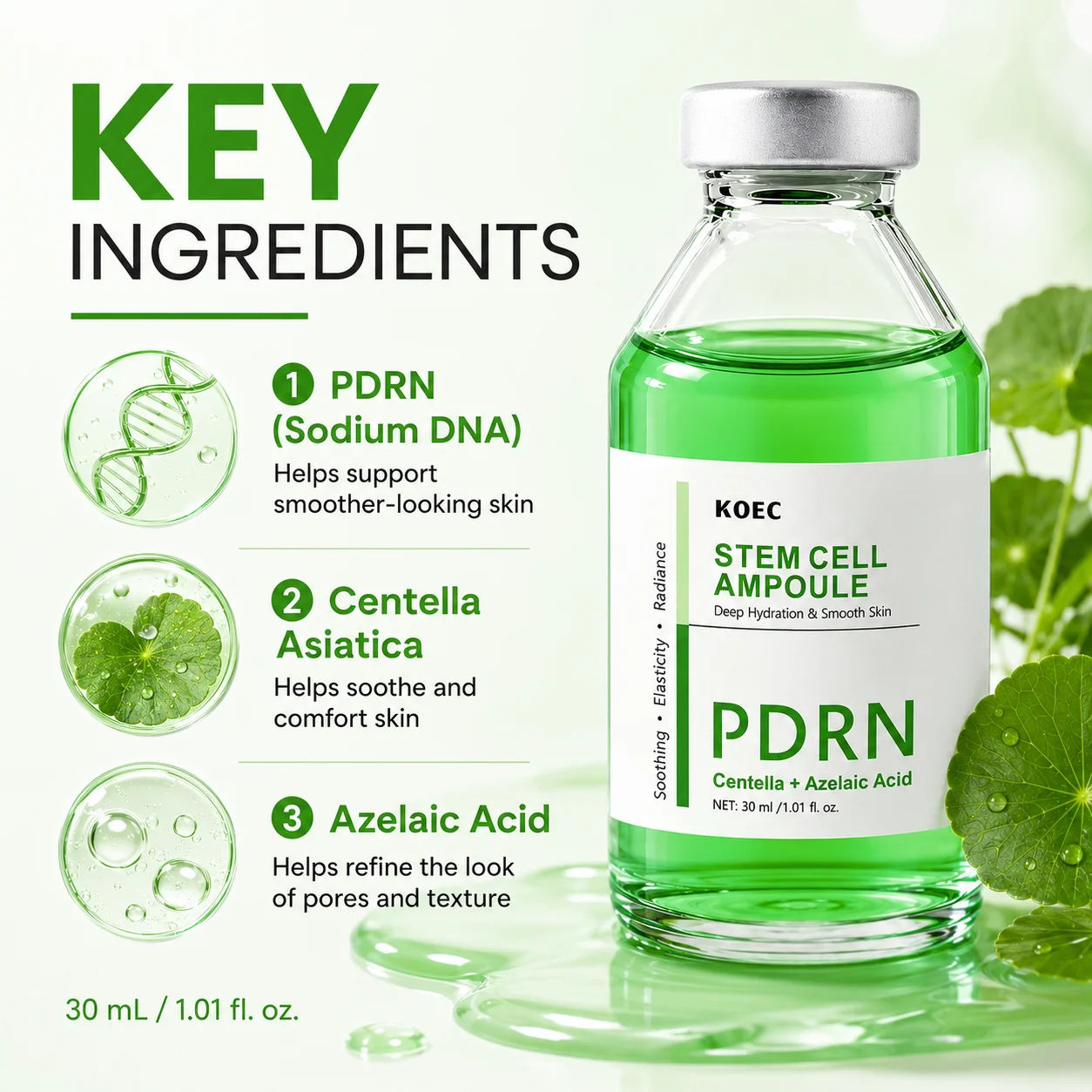 KOEC PDRN Ampoule Serum with A - Azelaic Acid Serum review and price