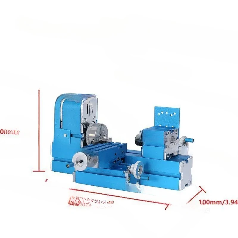 DIY Mini Metal Micro Universal Lathe Machine 20000 RPM for Woodworking Metal Processing Teaching Model Hobby Tool W10003 Desktop