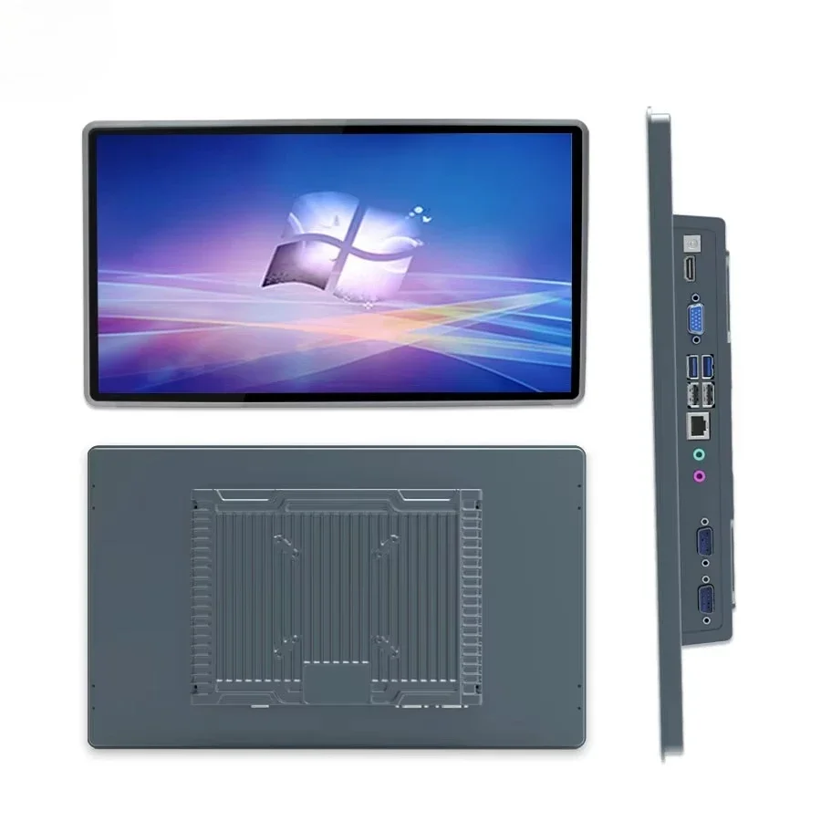 Industrial 21.5 Inch RS232 Embedded/Wall Mount All-In-One Computer IP65 Waterproof  I3 I5 J1900 CPU Capacitive Touch Panel Pc