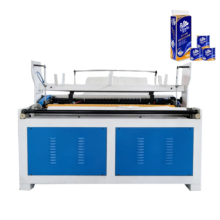 New Design Automatic Toilet Paper Roll Embossed Rewinding Machine, Small Tissue Paper Making Machine Factory Price customized