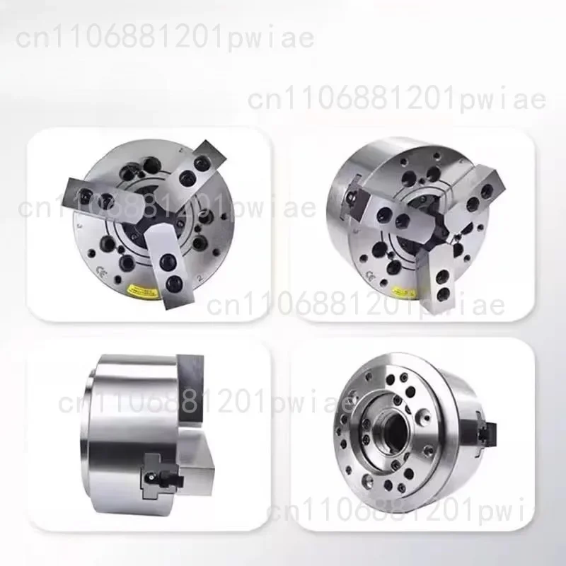 Standard 6-inch hollow medium solid 46 machine 160 6-inch hydraulic chuck pressure power chuck three claws full set