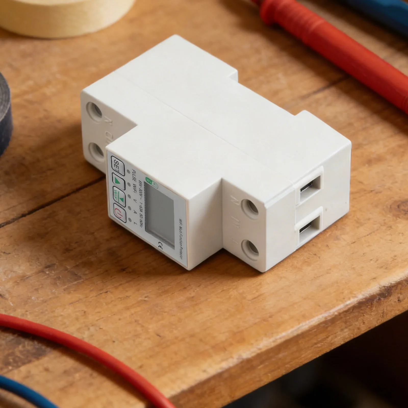 Leakage Protection Electricity Monitoring Live Energy Consumption Display Adjustable Current Threshold Compact Size