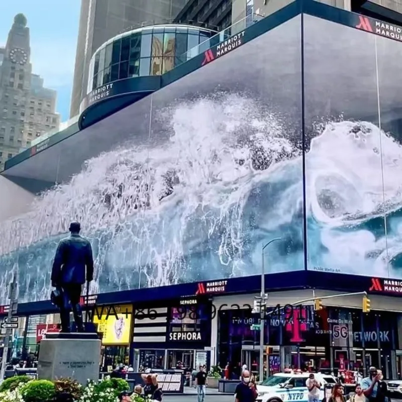 

P2.5 IP65 Waterproof 3D LED Video Wall New Shape Advertising Billboard for Shopping Mall Media Display