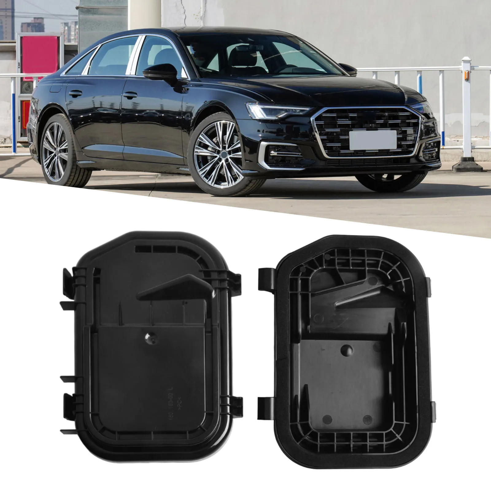 

Left Right Headlight Cover Headlight Cover Cap Color As Shown OE Number 4F0941158 OE Number 4F0941159 Plastic Material