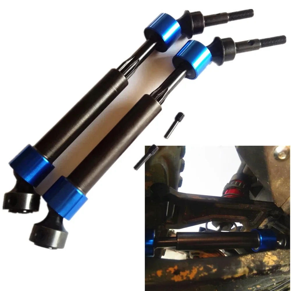 

2pcs Hard Steel Splined CVD Driveshaft Axles for Traxxas 1/10 MAXX 8950
