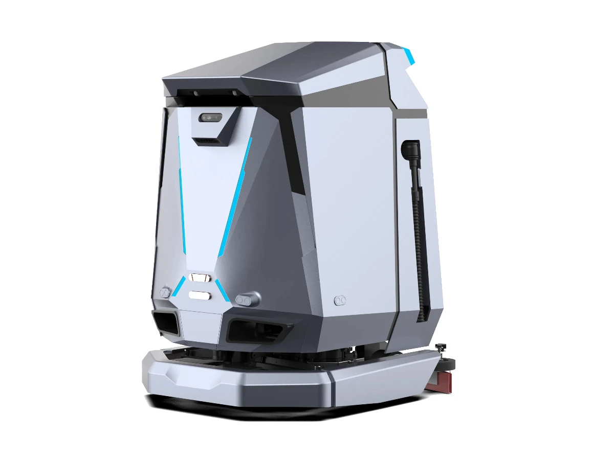 commercial intelligent cleaning robot automatic charging robot floor scrubber automatic water addition