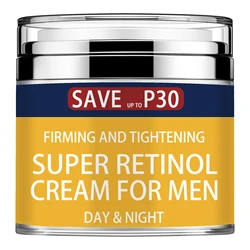 Men's Face Cream Moisturizer Anti Aging Cream For Men, Collagen, Retinol & Hyaluronic Acid Day & Night Cream Anti Wrinkle Facial
