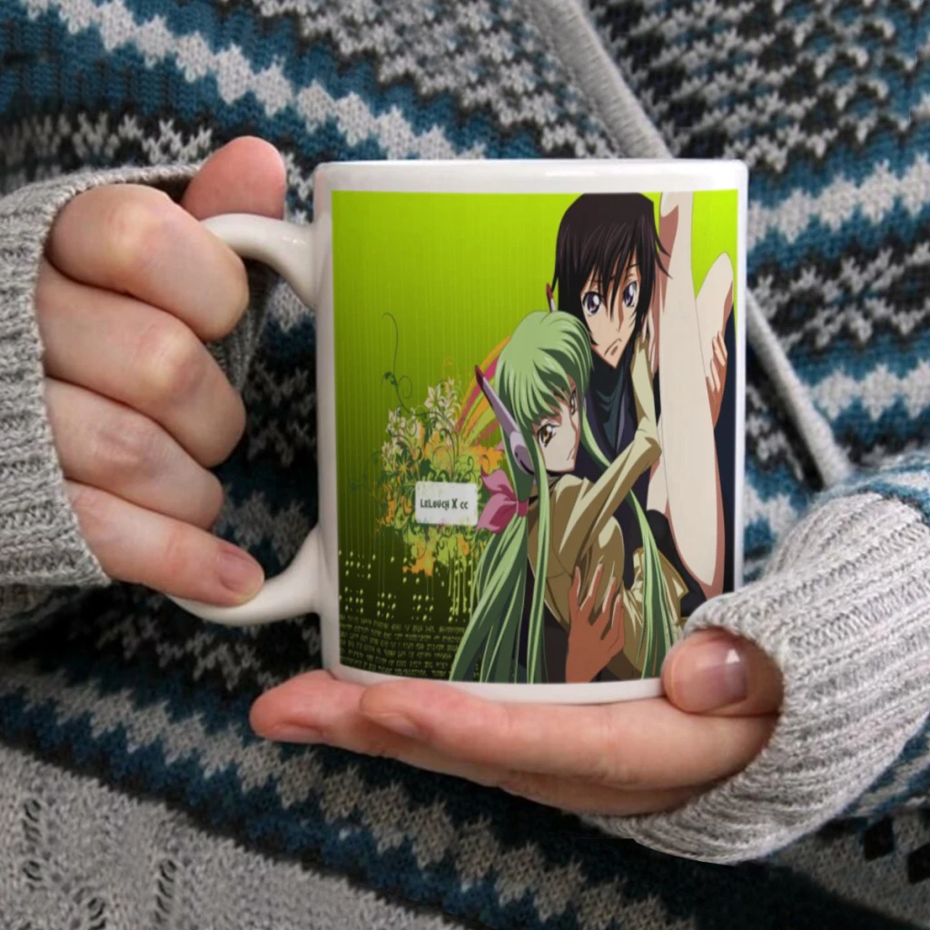 Anime Code Geass Lelouch 11oz Funny Ceramic Coffee Mug Tea Milk Cup For Novetly Creativity Gift