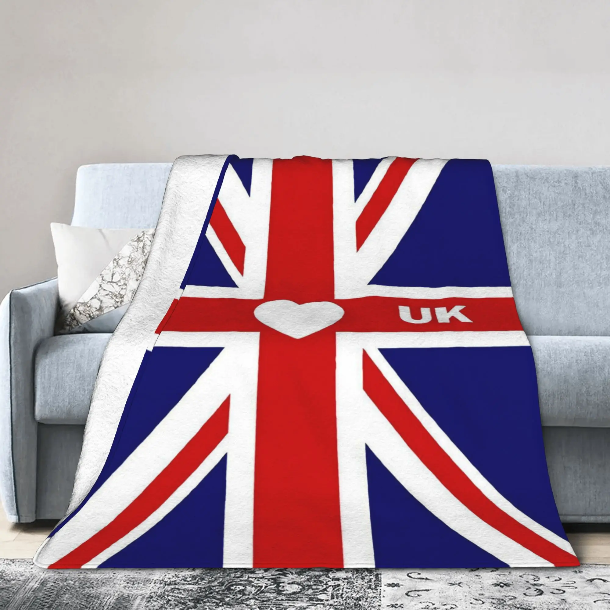 FLAG Flannel Blanket Soft Warm Throw for Kids Bedroom Sofa Bed Christmas Office Car