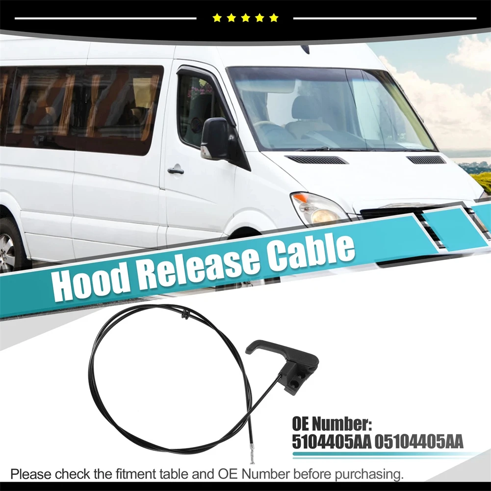 

For Dodge Sprinter 2500 3500 2003-2006 Engine Hood Bonnet Release Cable OEM 5104405AA Original Factory Specifications