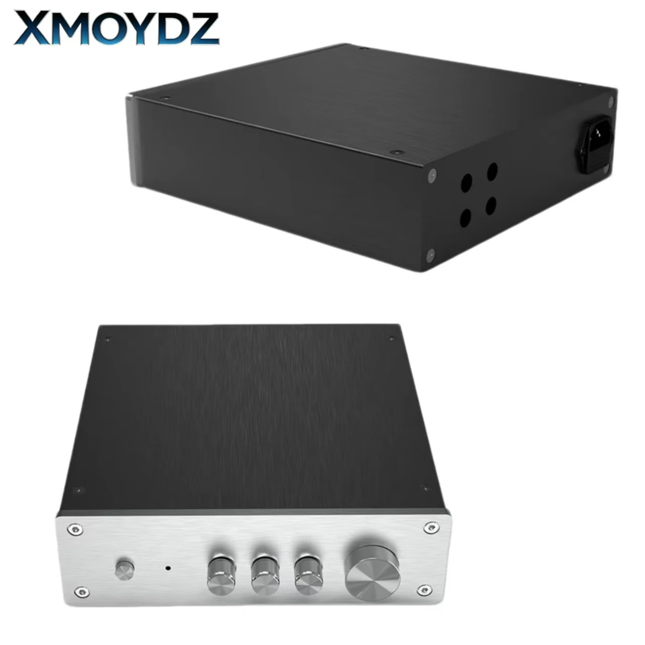Preamplifier Chassis All CNC Machined Brushed Anodized Aluminum Alloy HiFi DIY Audio Enclosure Tube Preamp DAC Case 215*62*229mm