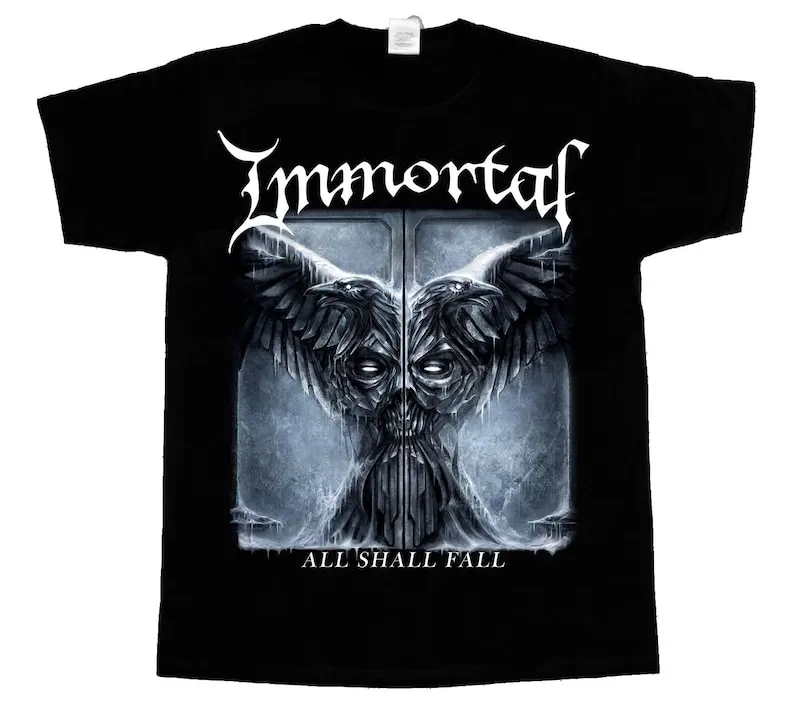 

Новая Черная футболка imtal all Will fall с коротким/длинным рукавом