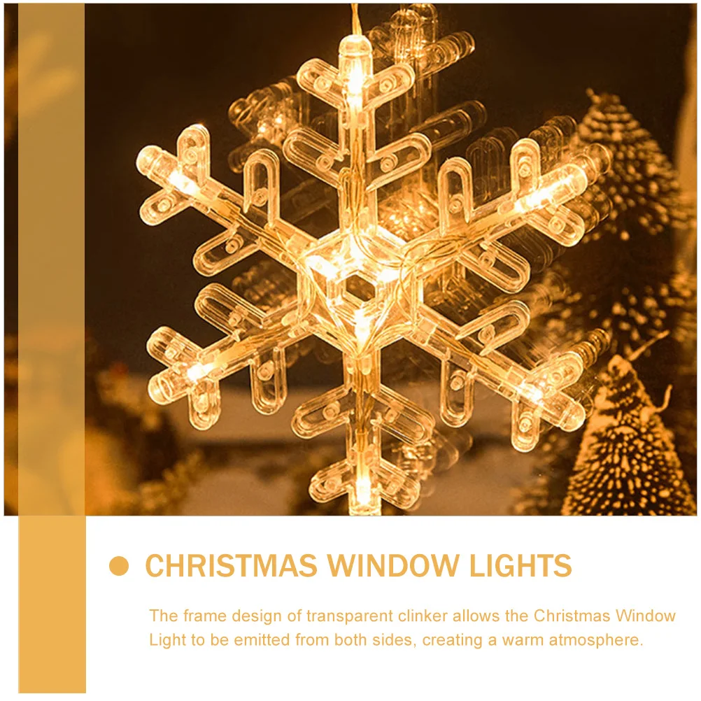 

4pcs Mini LED Plastic Christmas Sucker Ch Powered for Window Door Balcony Decor Christmas Supplies