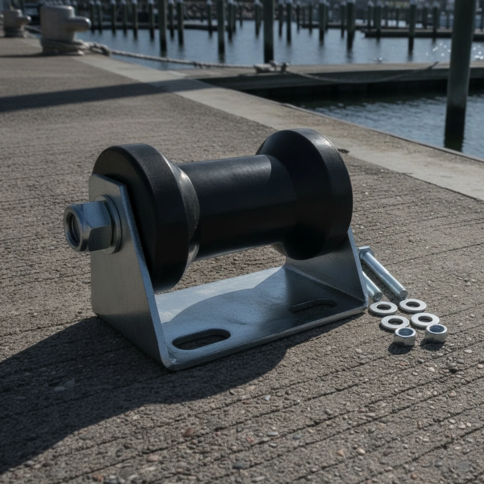 Trailer Roller Bracket Galvanized Boat Roller Bracket Hardware Weather Proof Wear Reducing