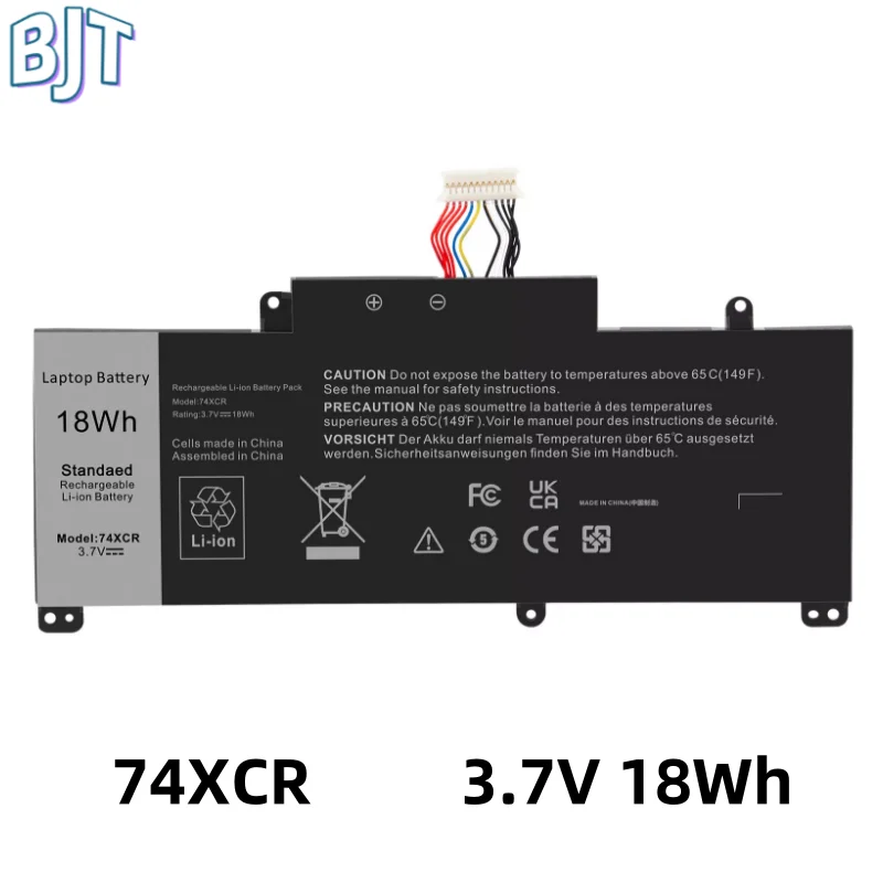 

New 074XCR 74XCR Laptop Battery For DELL Venue 8 Pro 5830 T01D VXGP6 0VXGP6 X1M2Y 0X1M2Y Tablet Series 3.7V 18Wh