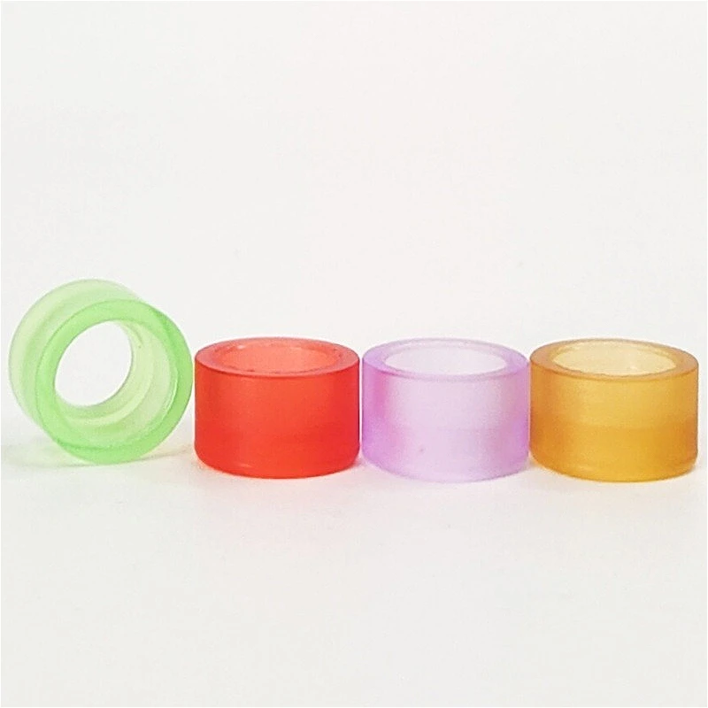 1 قطعة غطاء موصل قطعة الفم البديلة من الأكريليك | 510 ملحق موصل من الفولاذ المقاوم للصدأ برأس مزدوج #5