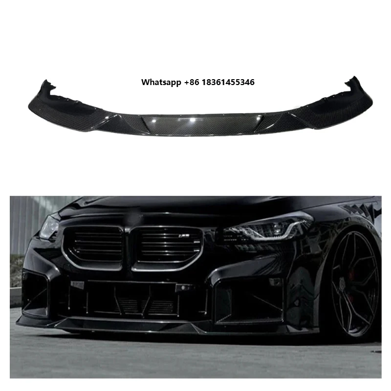 Best Selling Real Dry Carbon Fiber R44 Style Front Bumper Lip Diffuser Sps Spoiler New Auto Part  M2 G87 Front Lip