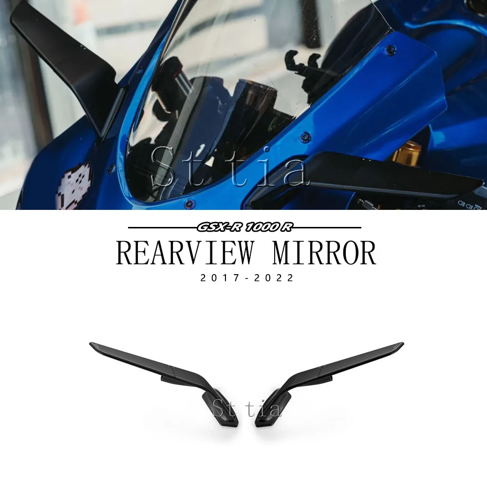 

Motorcycle Mirrors For Suzuki GSX-R1000 GSX-R1000R 2017-2022 Stealth Mirrors Sports Winglets Mirror Kit Adjustable Mirrors Wing