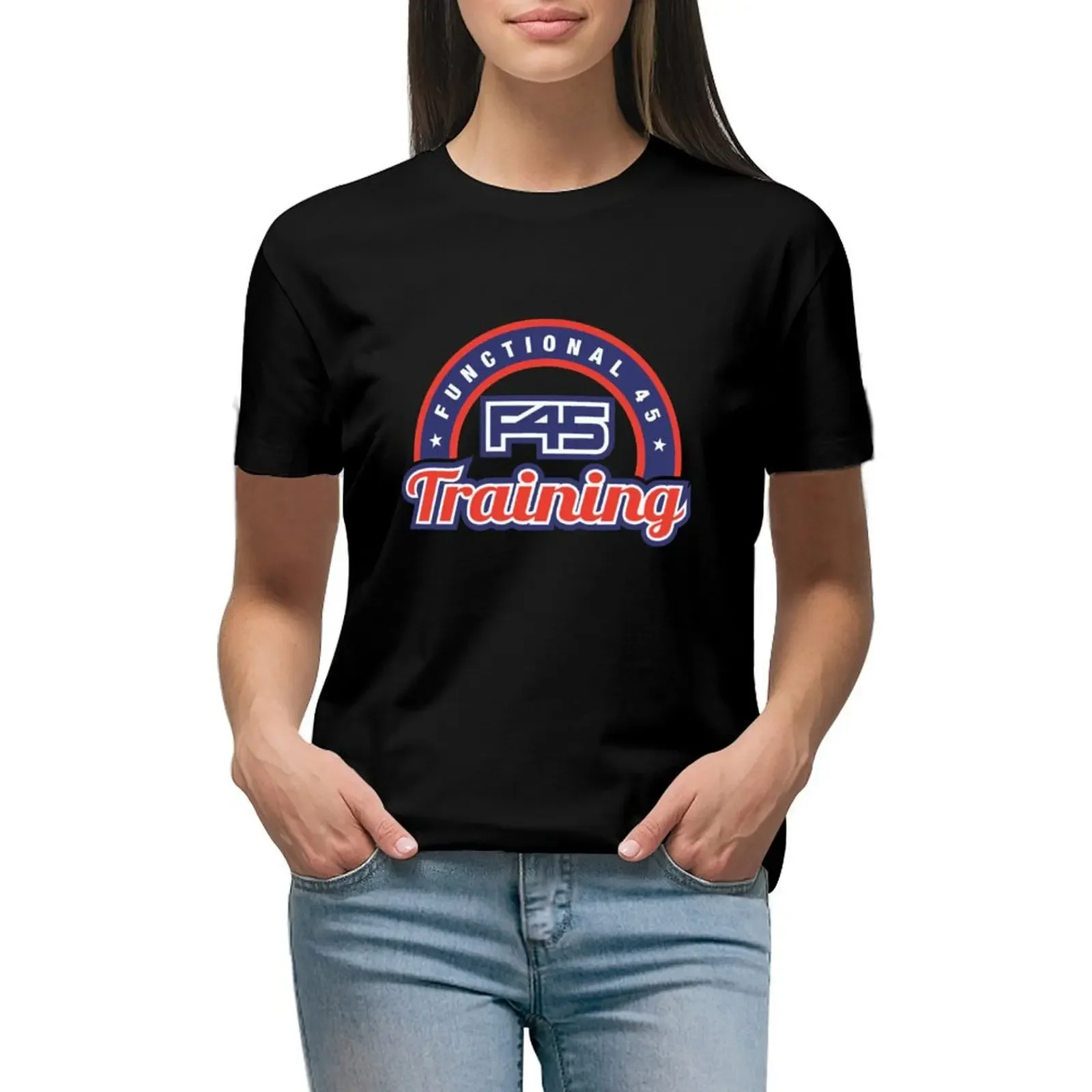 

Official F45 Training T-Shirt female cute clothes animal prinfor western t-shirt dress for Women
