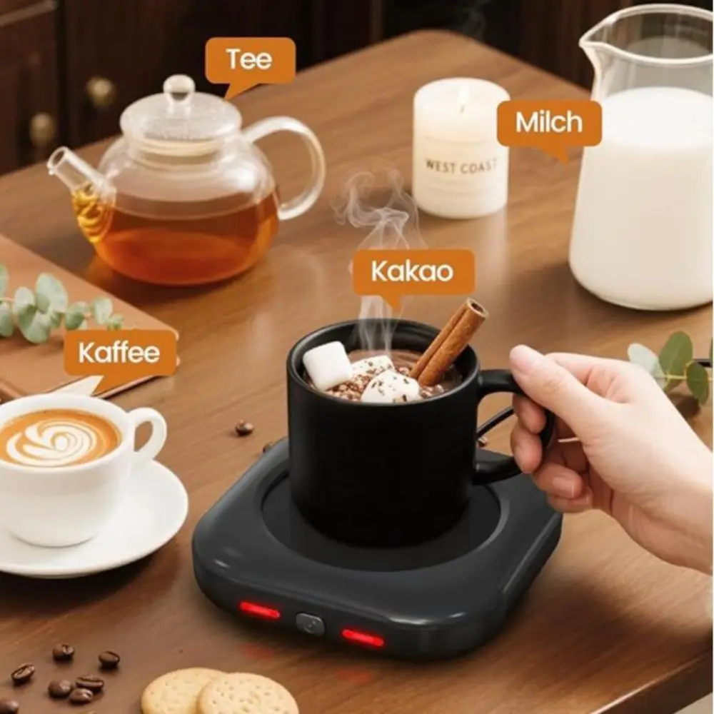 Auto Shut Off Coffee Mug Warmer Timer Function Thermostat Coaster Smart Cup Warmer 3 Temperature Setting Cup Heating Pad Gifts