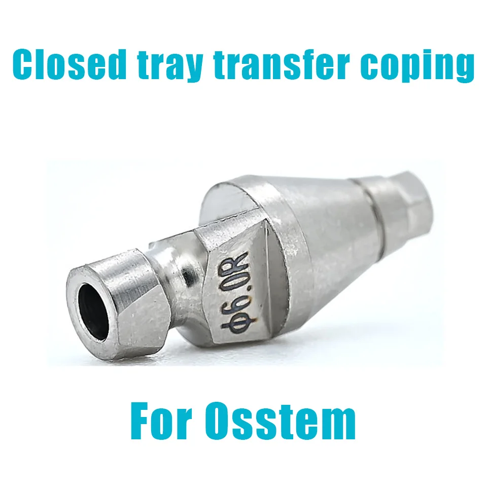 10Pcs Dental Implant Impression Coping Closed Tray Transfer Coping Compatible with Osstem System Lab Abutment Supplies Kit Tools