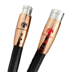 Black Beauty XLR Cable PSC+ Copper Solid HiFi Audio Amplifier Analog Interconnect Balanced Cable with Box