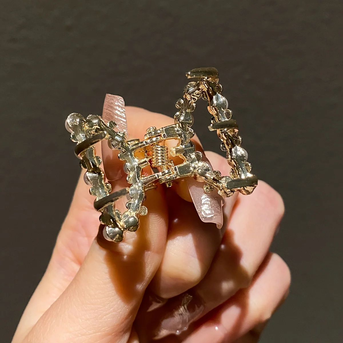 8 قطع موديل نسائي، رائع ورائع، مرصع باللؤلؤ والماس المقلد، مجموعة مشابك شعر صغيرة متعددة الأنماط، مناسبة