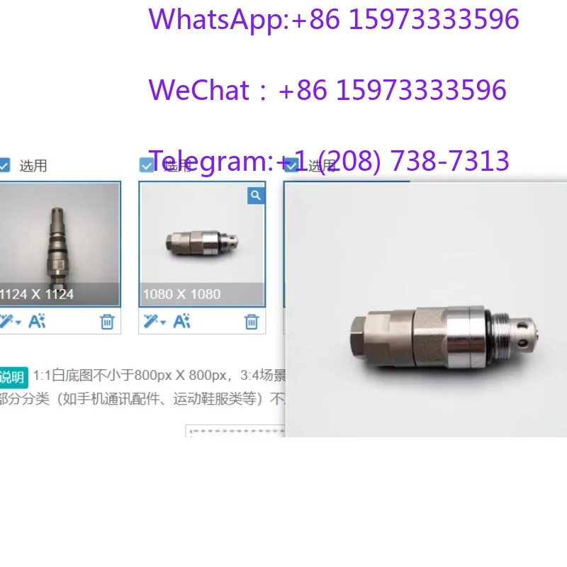 Hydraulic Main Overflow Safety Valve Multi Specification Pressure Protection Control Valve For Construction Machinery