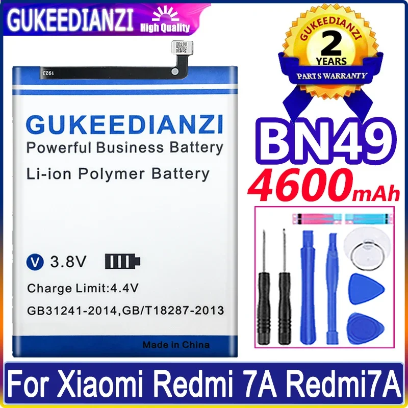 

GUKEEDIANZI New BN49 BN 49 4600mAh Battery For Xiaomi Redmi 7A Redmi7A High Quality Phone Replacement Batteries+ Tools