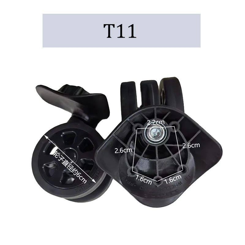 For SJTOBOBL T11 For Luggage 360° Smooth Swivel Business Luggage Wheel Replacement Parts Practical Wearable Wheel