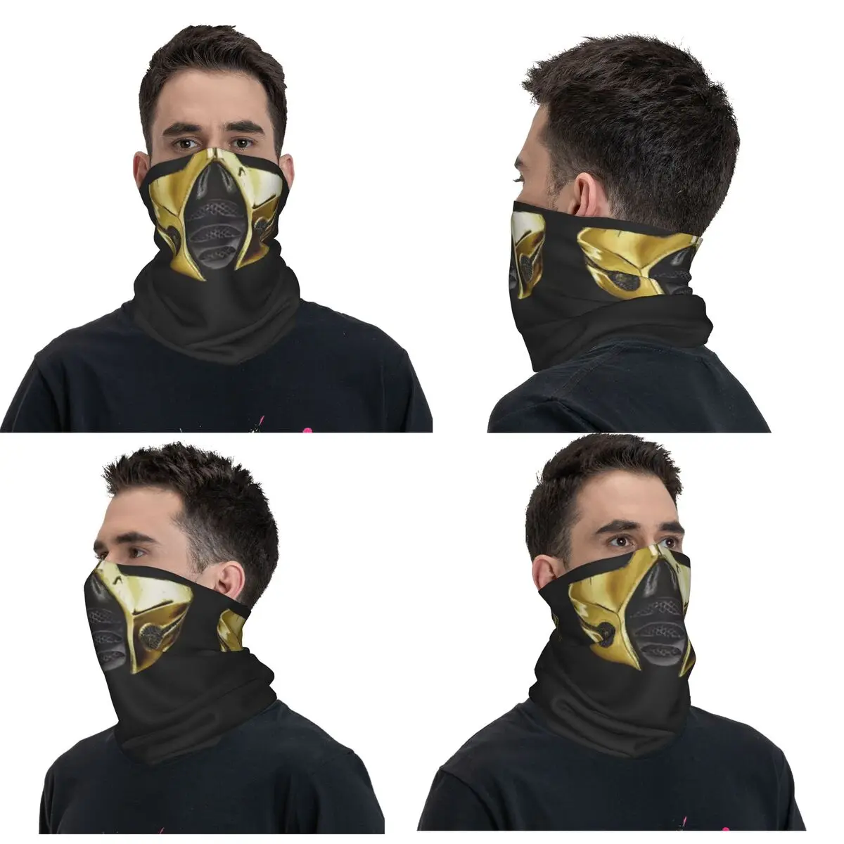 

Mortal Kombat Scorpion Warrior Cosplay Sub Zero Ninja Game Bandana Neck Gaiter Printed Wrap Scarf Headwear Outdoor Sports Unisex