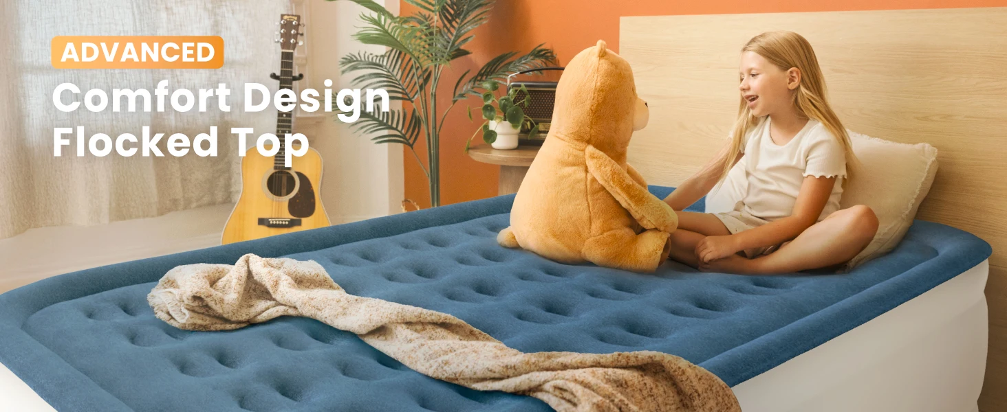 air mattress Twin with built in pump