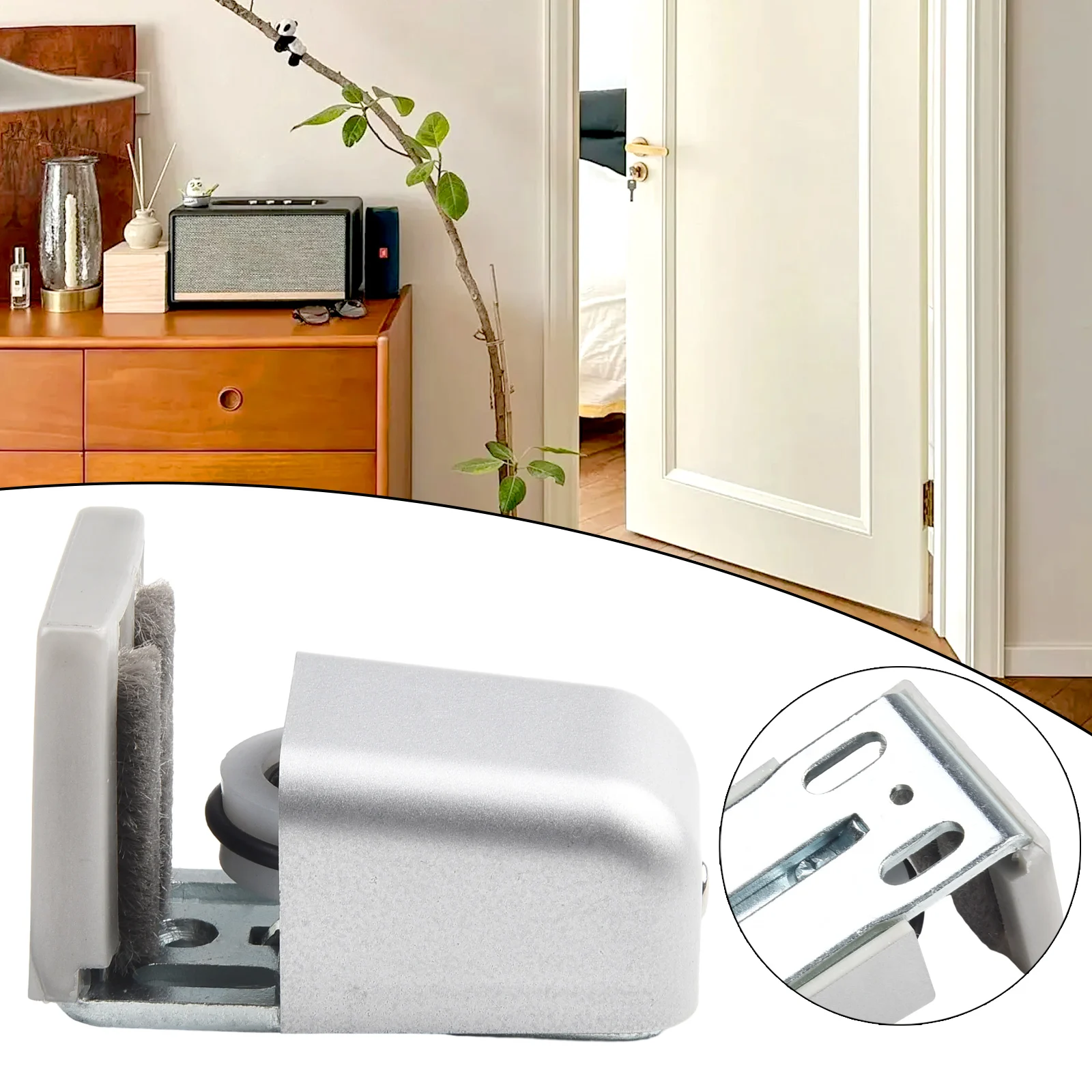 Home Improvement Guide - 1PC Adjustable Barn Door Floor Guide