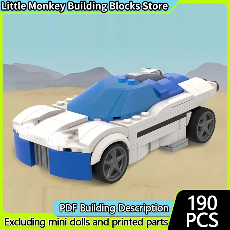 

Popular Game Model MOC Building Bricks Short-Range Burst Racing Car Modular Technology Children Holiday Gifts Assemble Toys Suit